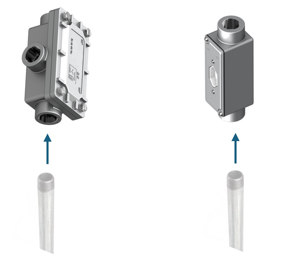 Aplicação do condulete