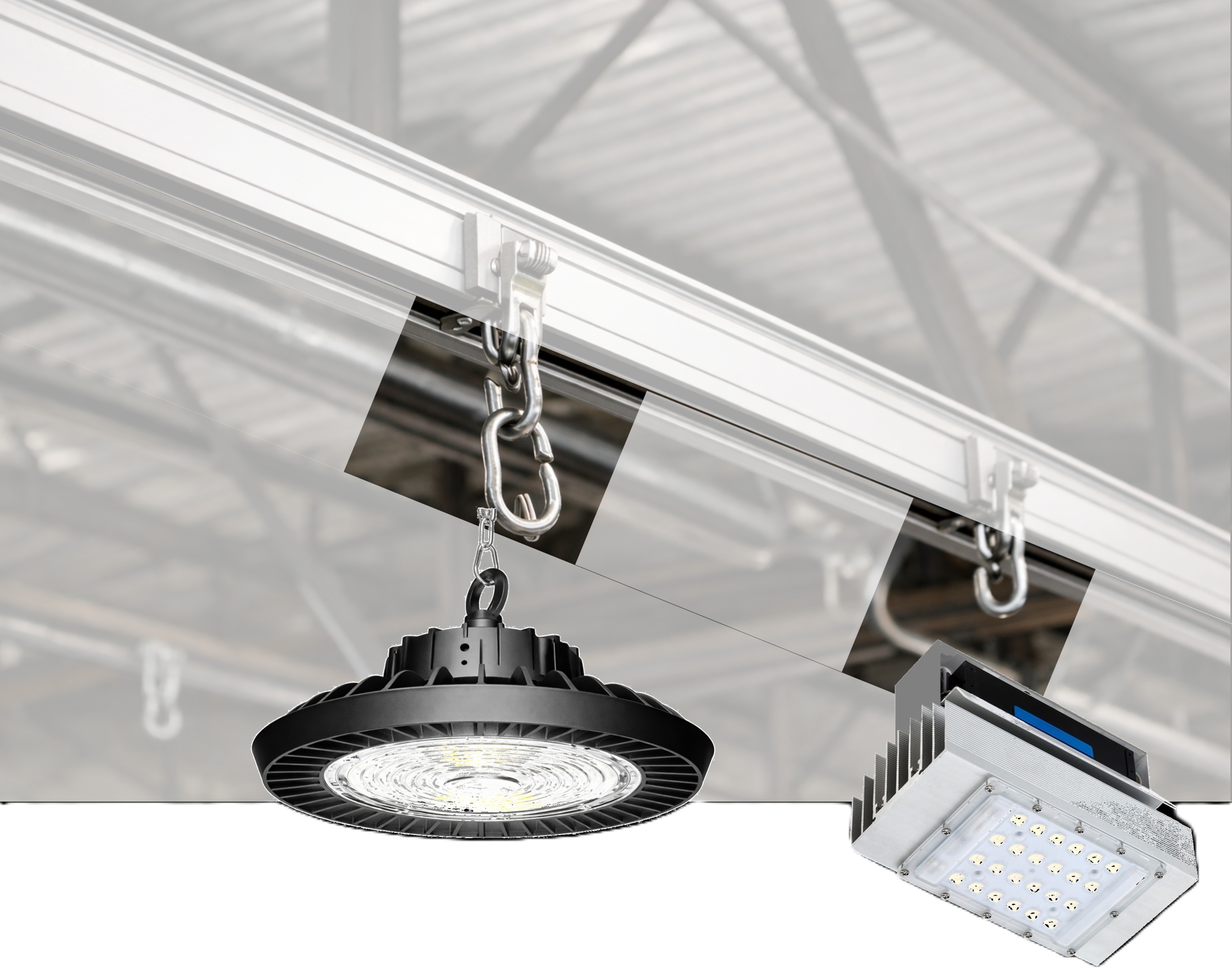 Aplicação da luminária high bay led